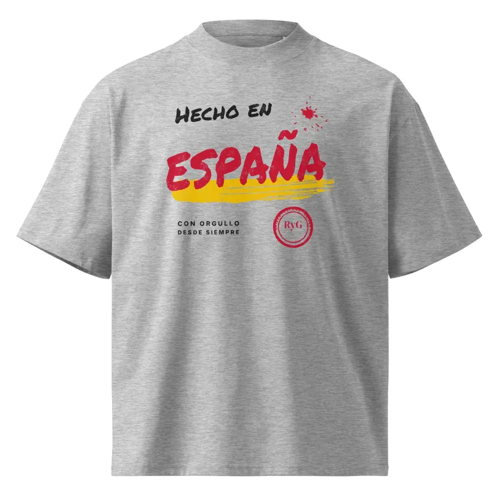 Hecho en España · Rotulado — Camiseta oversize