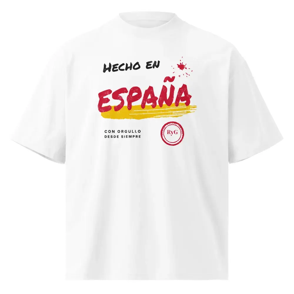 Hecho en España · Rotulado — Camiseta oversize