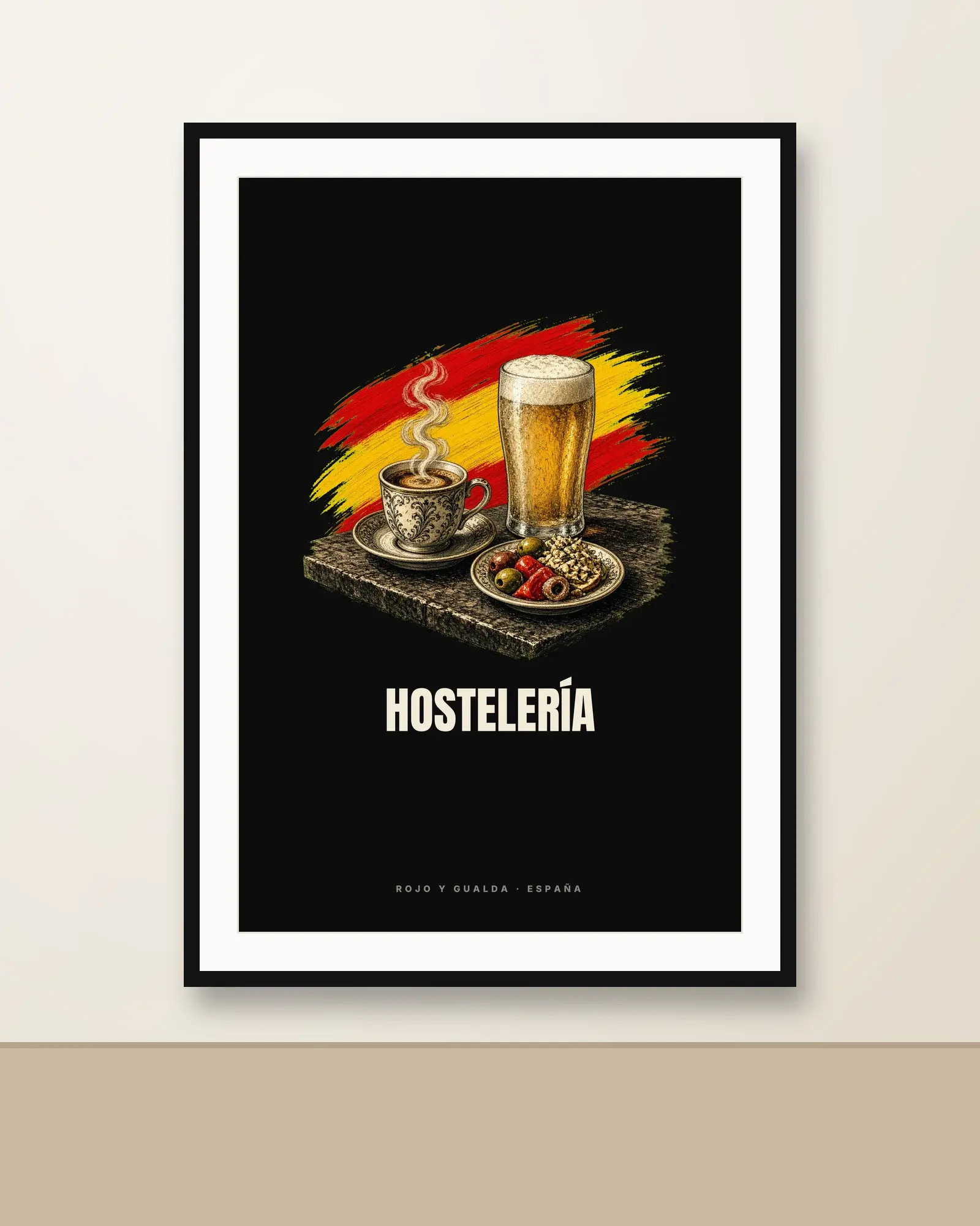 Hostelería · Arte — Lámina enmarcada