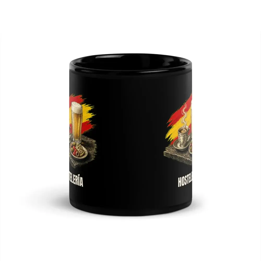 Hostelería · Arte — Taza — Black — Front