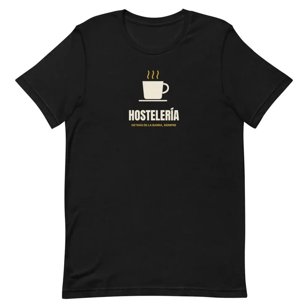 Hostelería Minimal — Camiseta — Black — Front