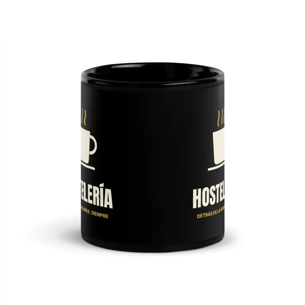 Hostelería Minimal — Taza — Black — Front