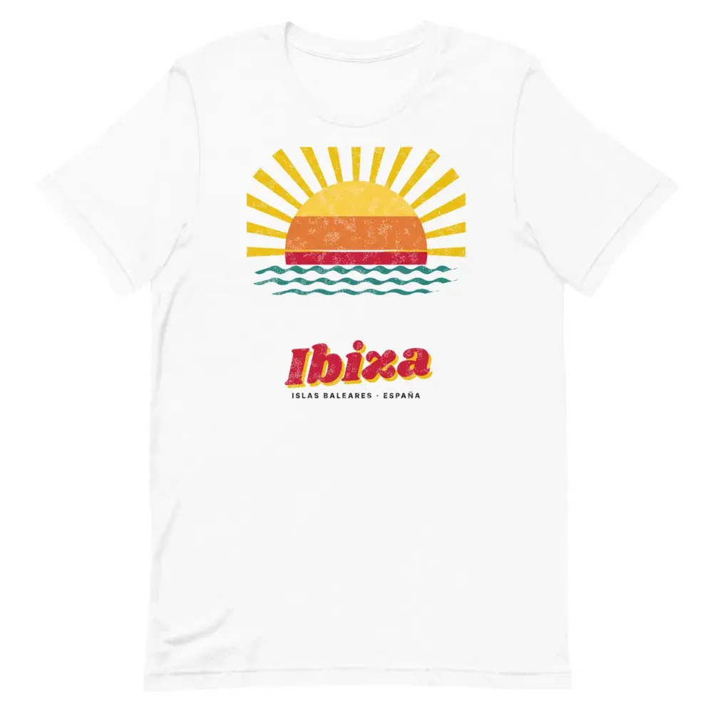 Ibiza · Postal — Camiseta — White — Front