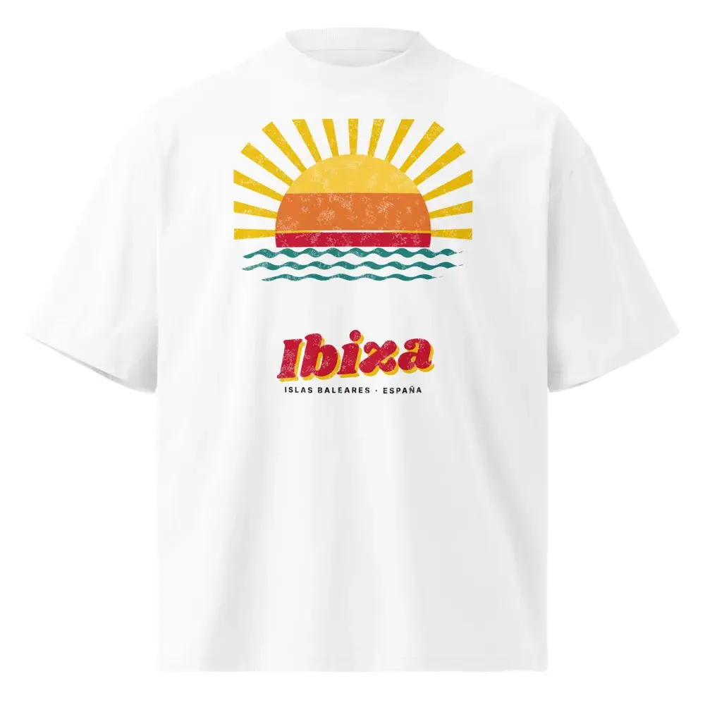 Ibiza · Postal — Camiseta oversize — White