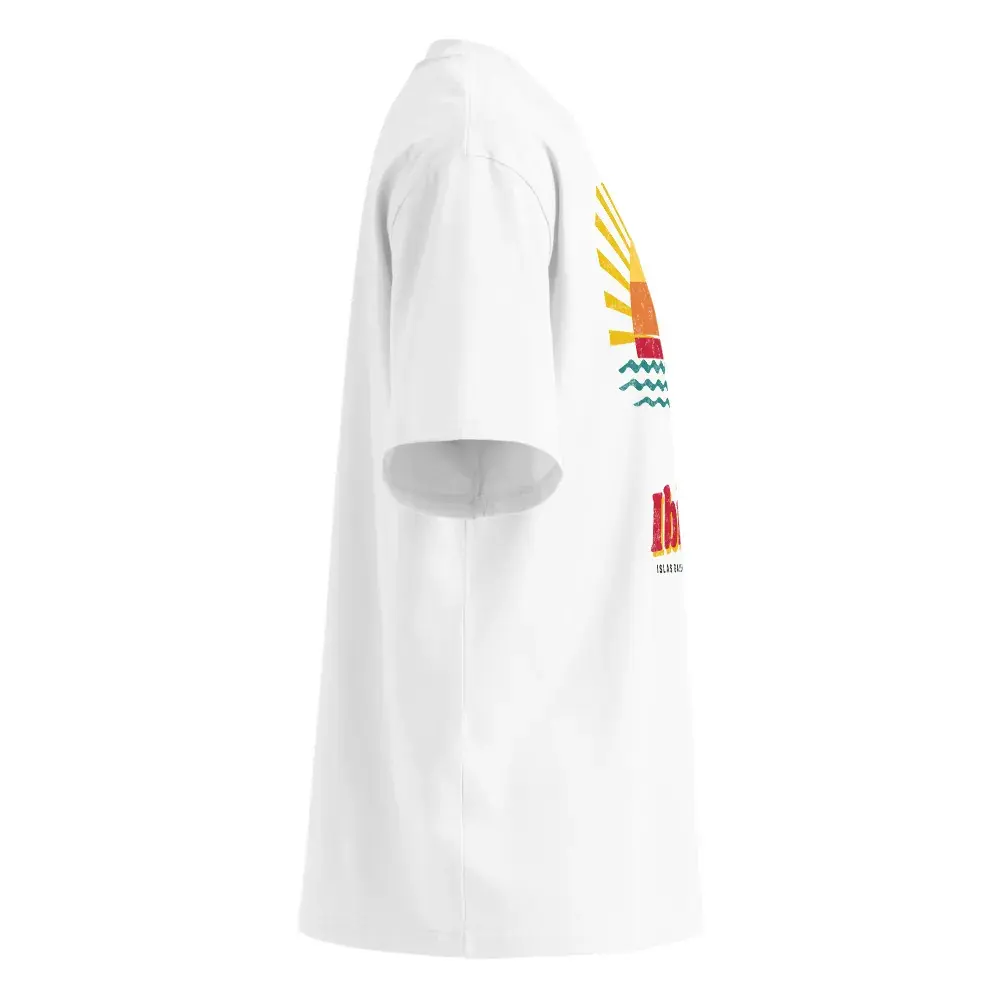 Ibiza · Postal — Camiseta oversize — White — Right
