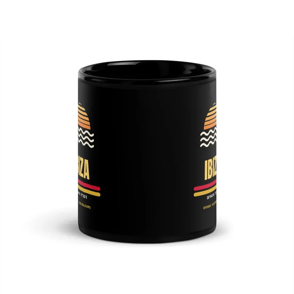 Ibiza — Taza — Black — Front