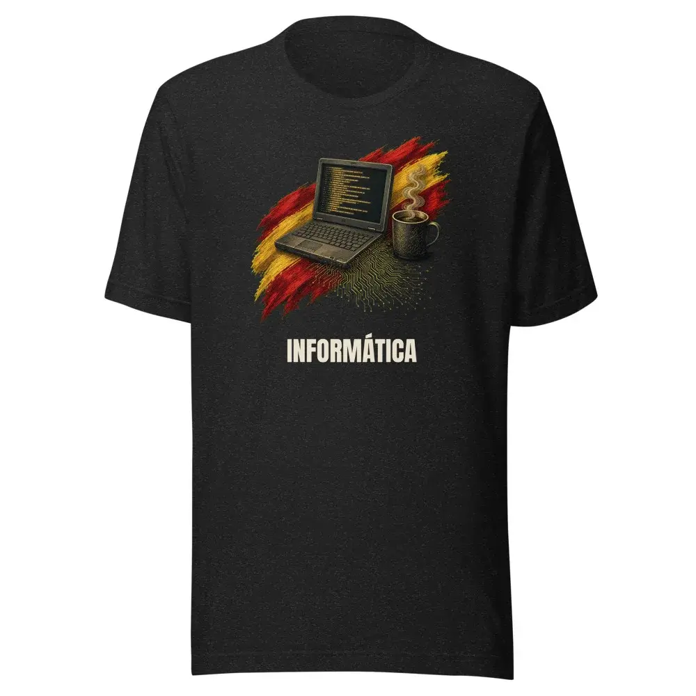 Informática · Arte — Camiseta — Black Heather