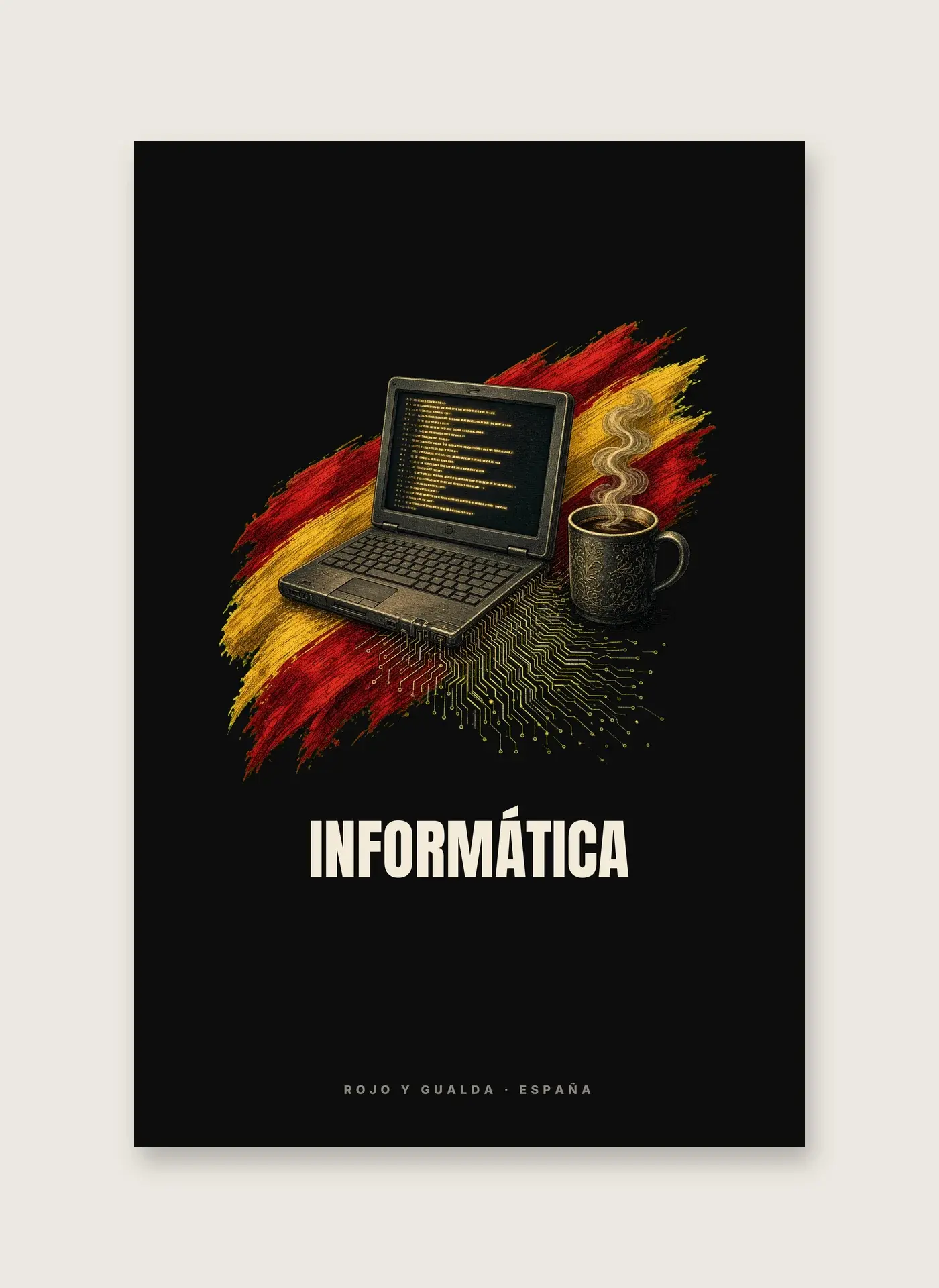Informática · Arte — Lámina enmarcada — detalle