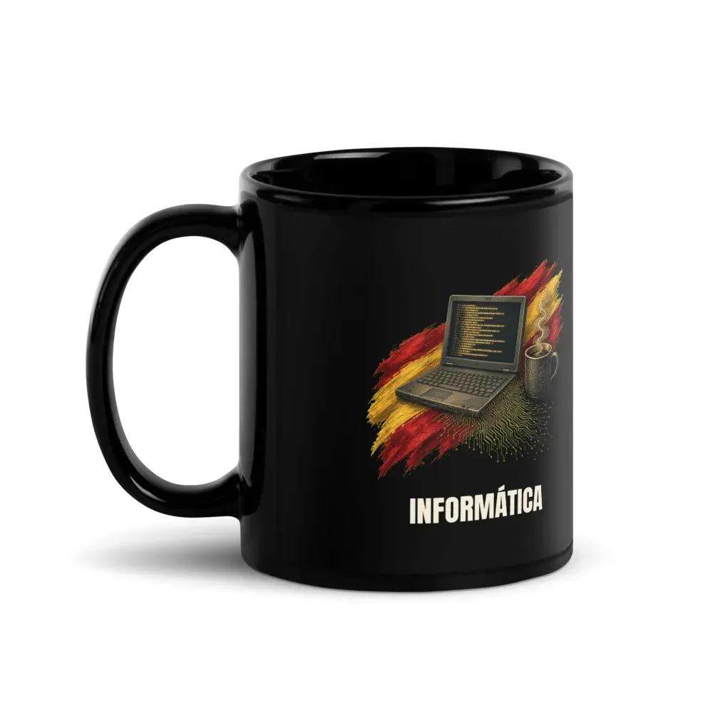 Informática · Arte — Taza — Black
