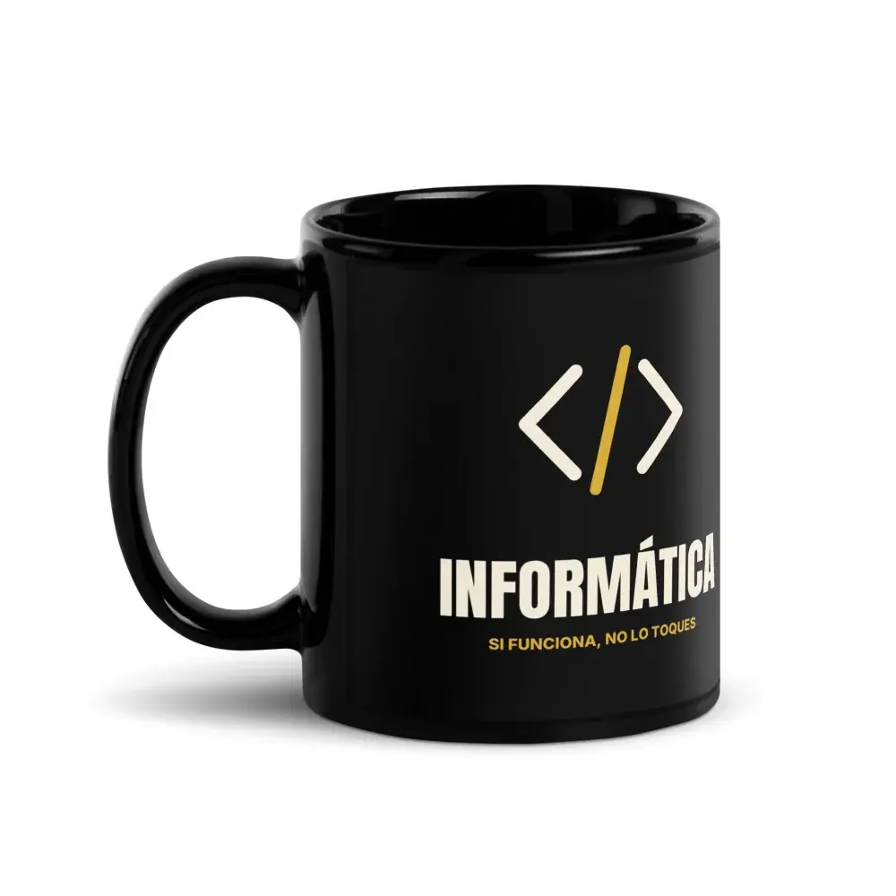 Informática Minimal — Taza — Black