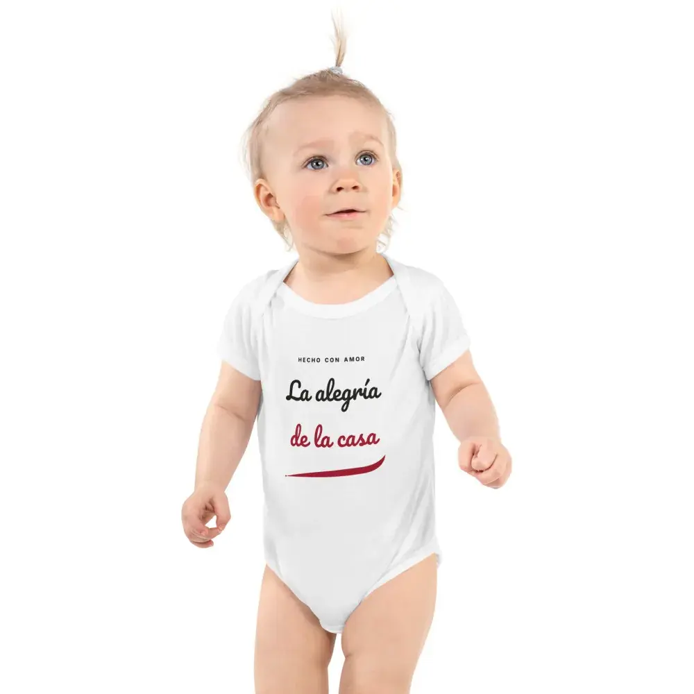 «La alegría de la casa» — Body de bebé — White