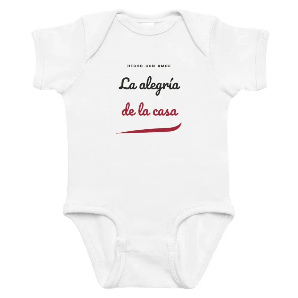 «La alegría de la casa» — Body de bebé — White — Front