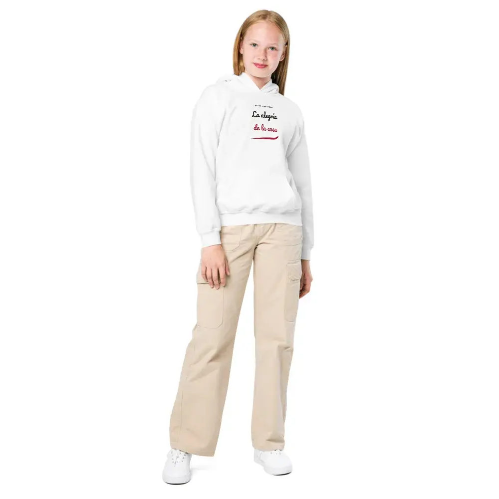 «La alegría de la casa» — Sudadera infantil — White — Front — niña