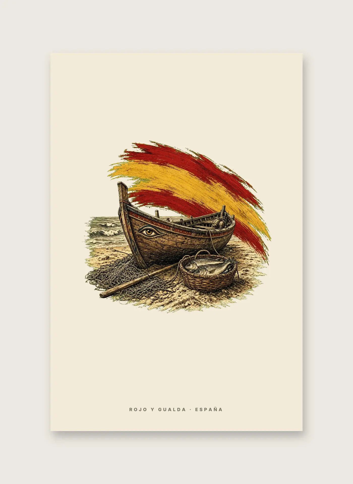 La Barca · Arte — Lámina enmarcada — detalle