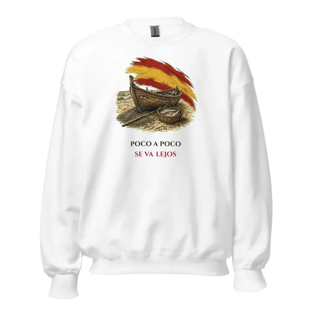 La Barca · Frase — Sudadera — White