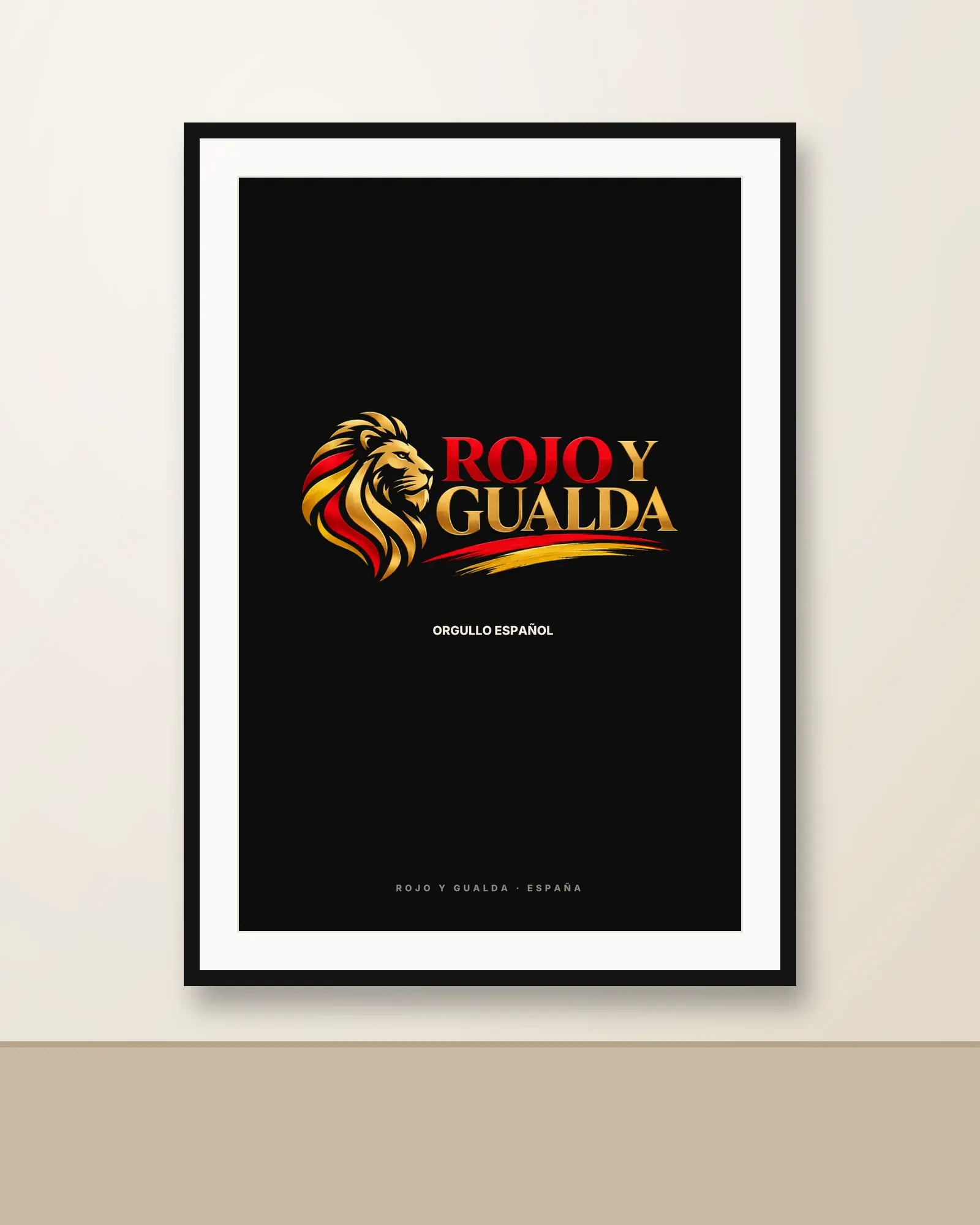 La Firma — Lámina enmarcada — Black