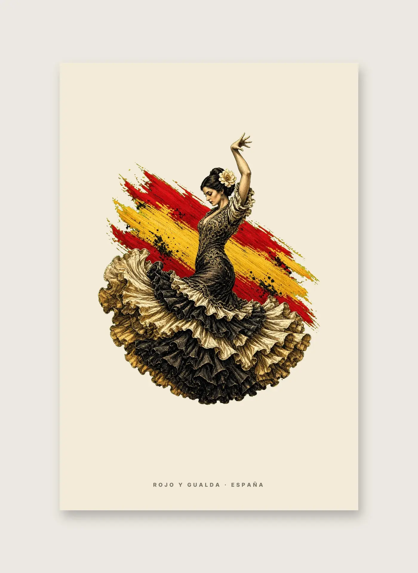 La Flamenca · Arte — Lámina enmarcada — detalle