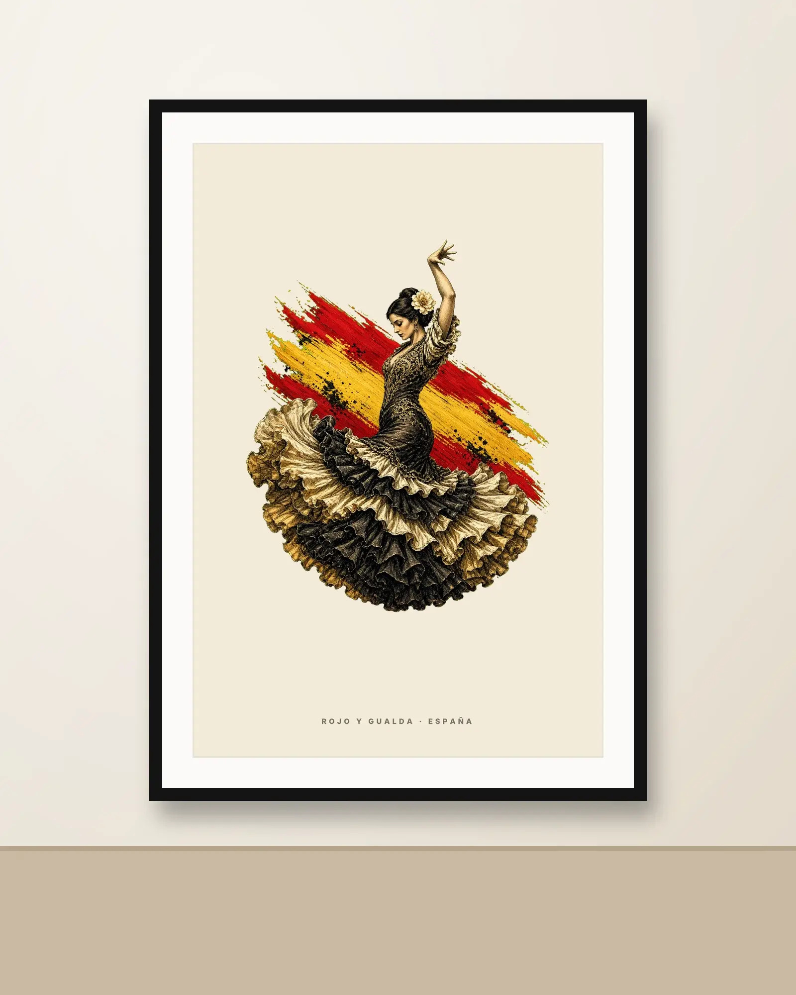 La Flamenca · Arte — Lámina enmarcada