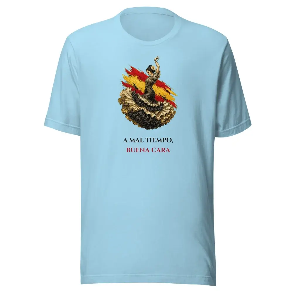 La Flamenca · Frase — Camiseta — Ocean Blue
