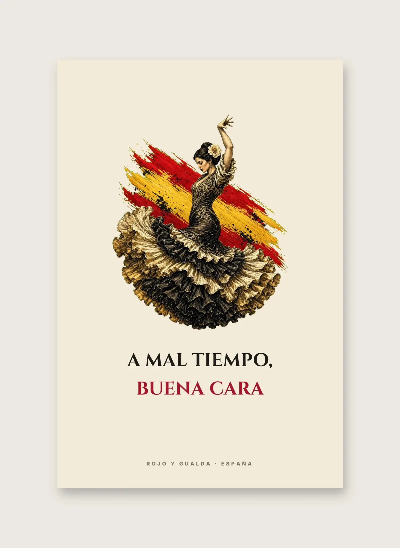 La Flamenca · Frase — Lámina enmarcada — detalle