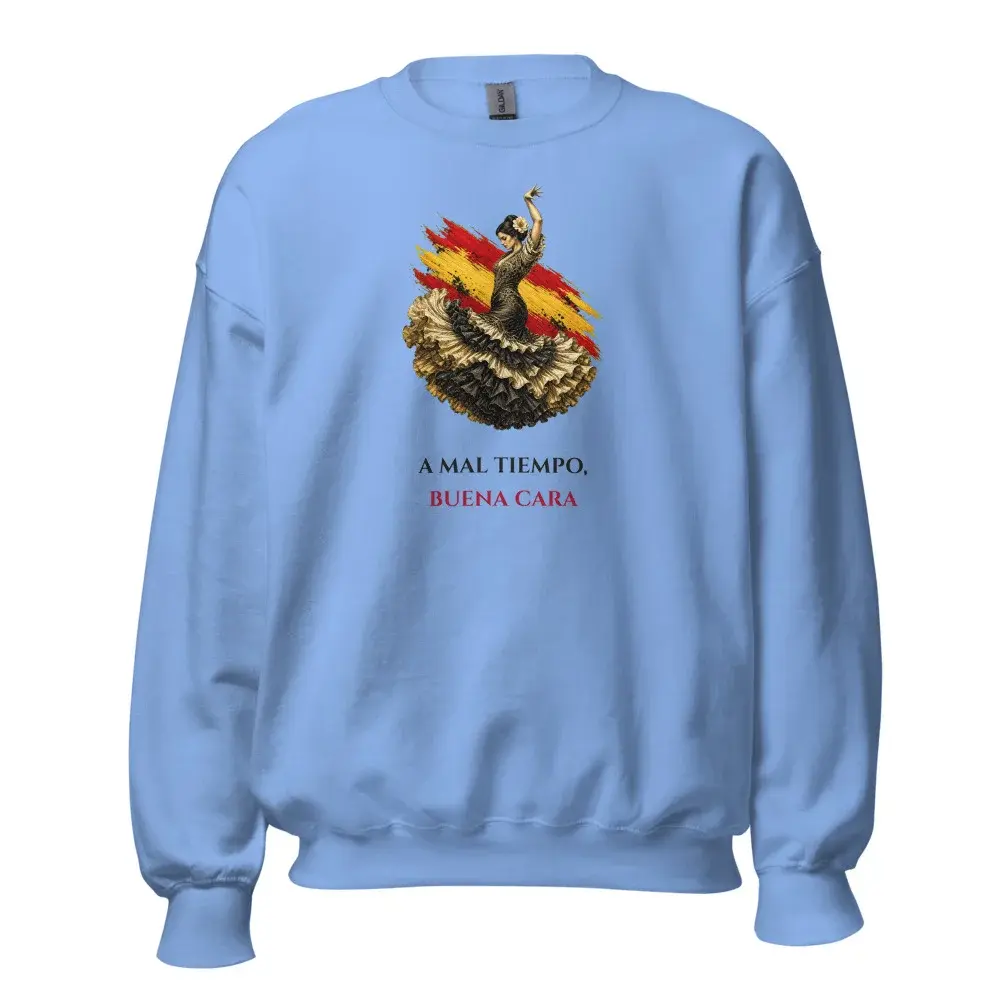 La Flamenca · Frase — Sudadera — Carolina Blue