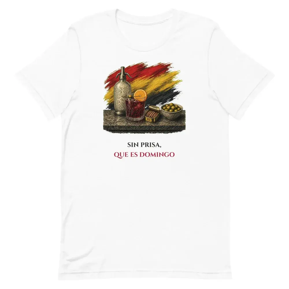 La Hora del Vermut · Frase — Camiseta — White — Front