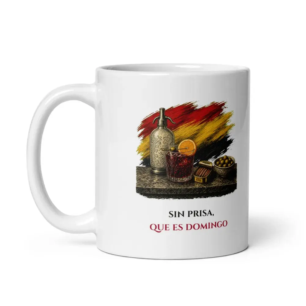 La Hora del Vermut · Frase — Taza — White — Handle on Left