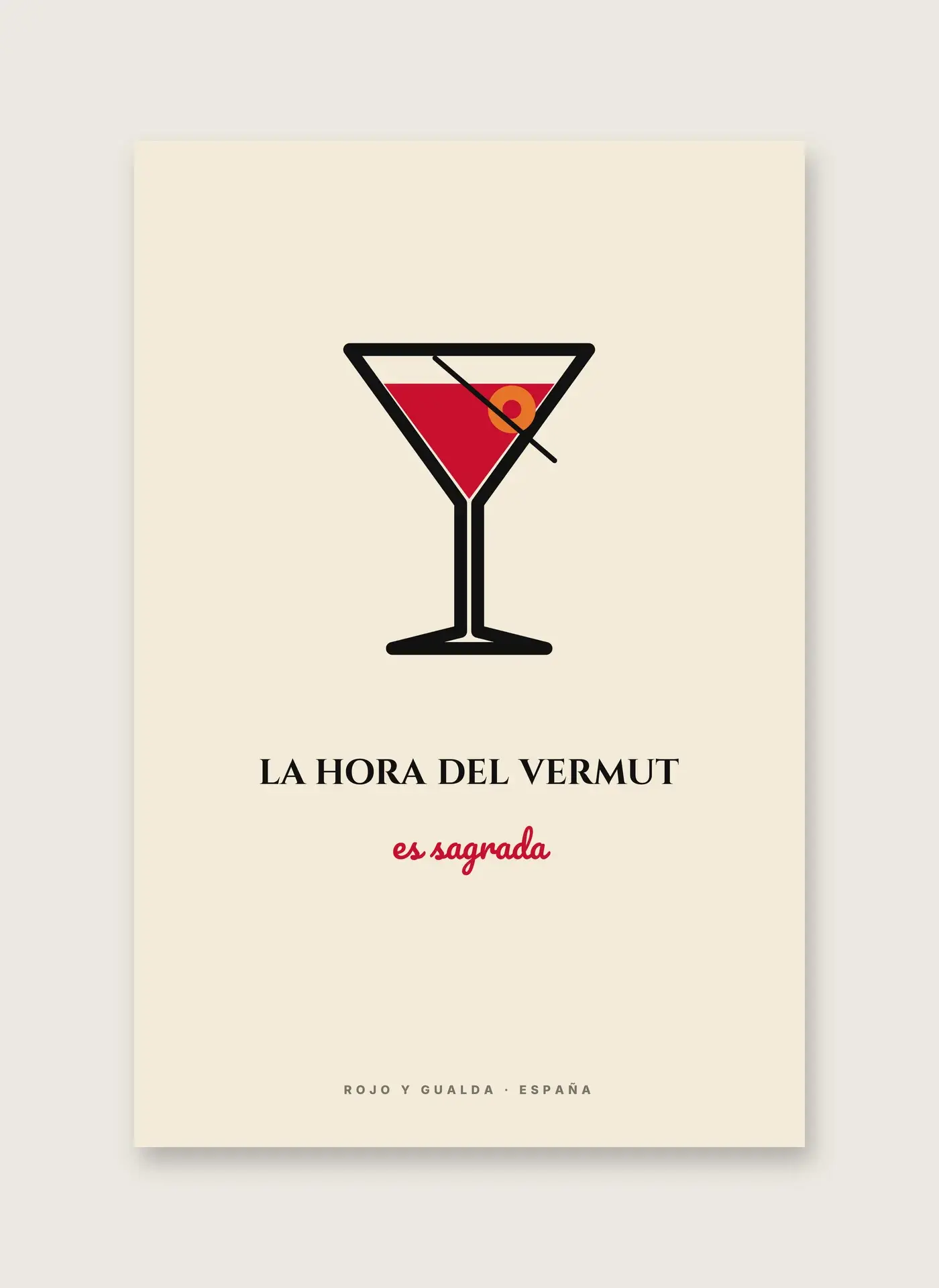 La Hora del Vermut — Lámina enmarcada — detalle