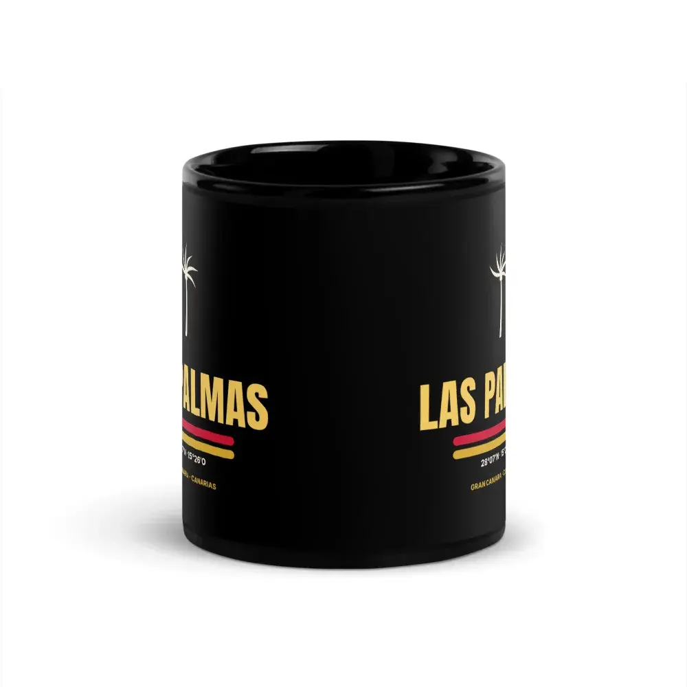 Las Palmas de Gran Canaria — Taza — Black — Front