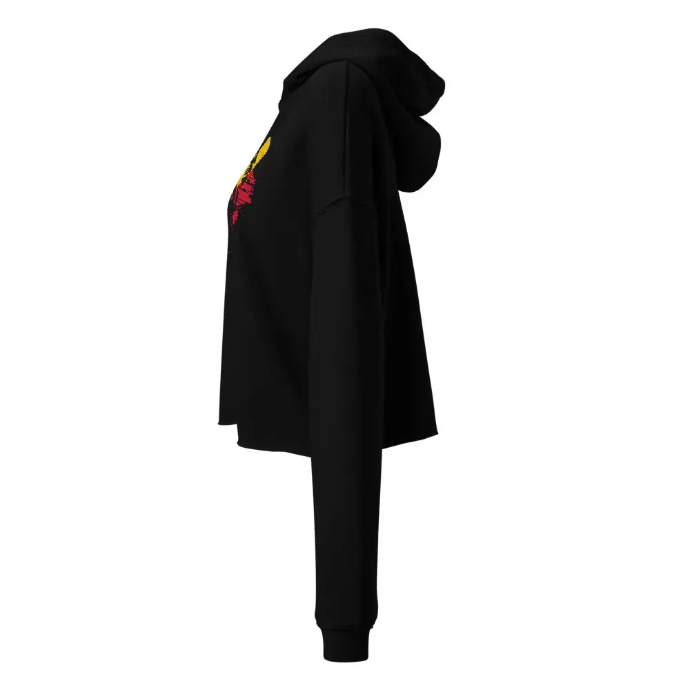 León a Brocha · Día — Sudadera corta de mujer — Black — Left
