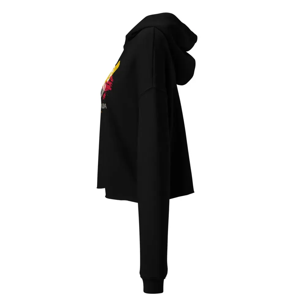 León a Brocha · Noche — Sudadera corta de mujer — Black — Left
