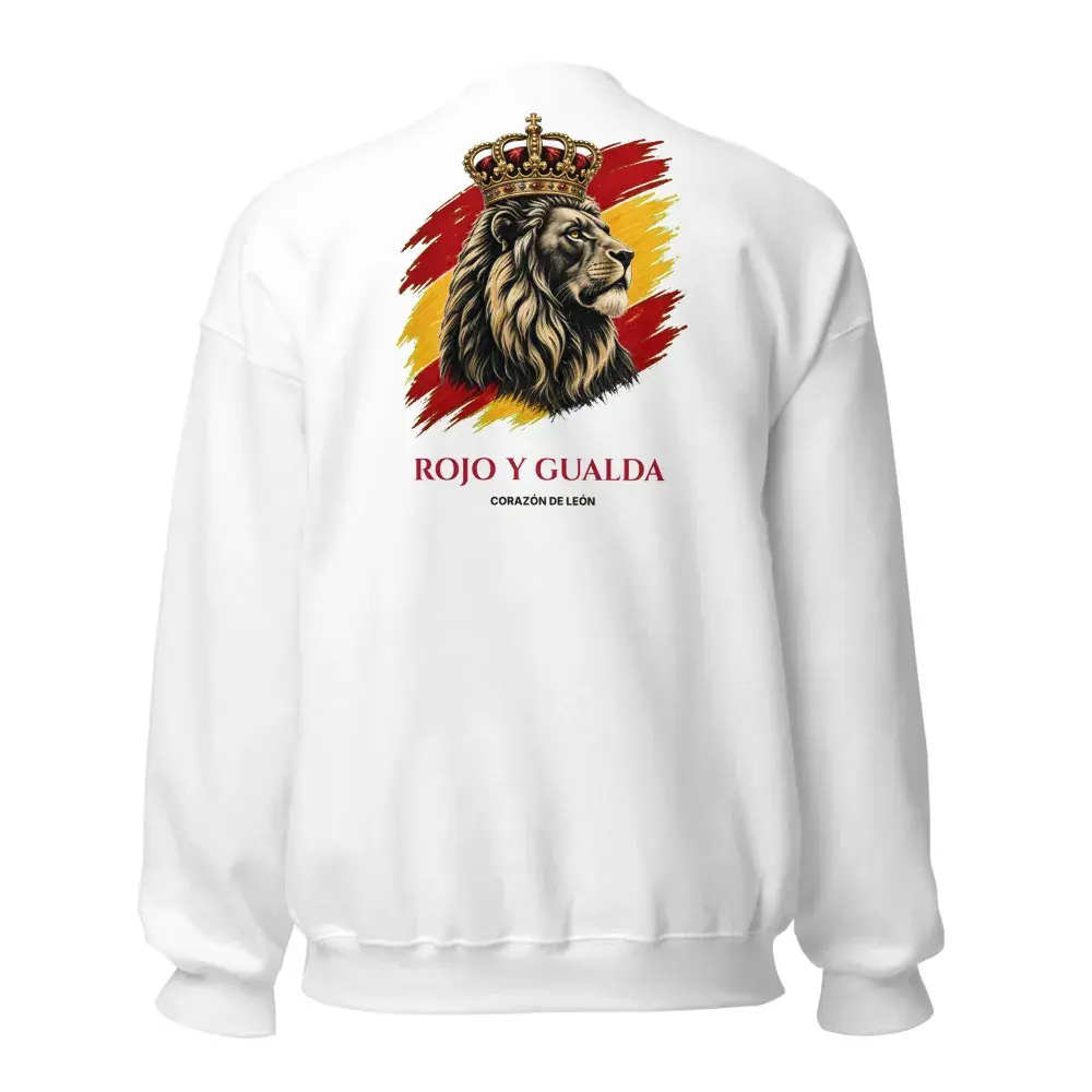 León a la Espalda · Claro — Sudadera — White