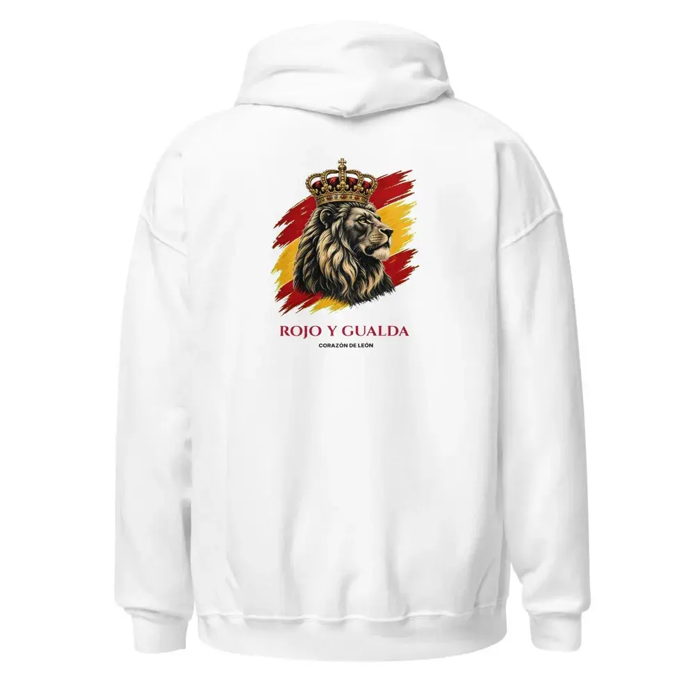 León a la Espalda · Claro — Sudadera con capucha — White