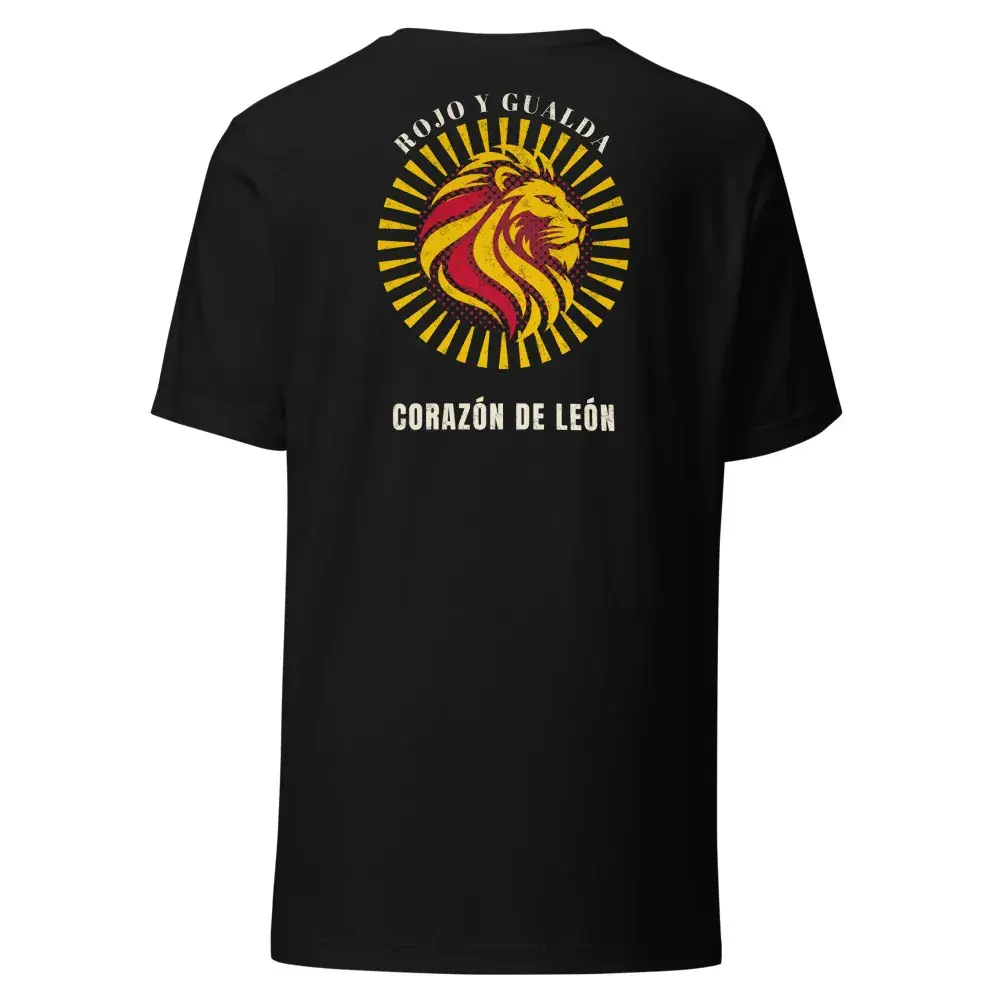 León a la Espalda · Rayos — Camiseta — Black