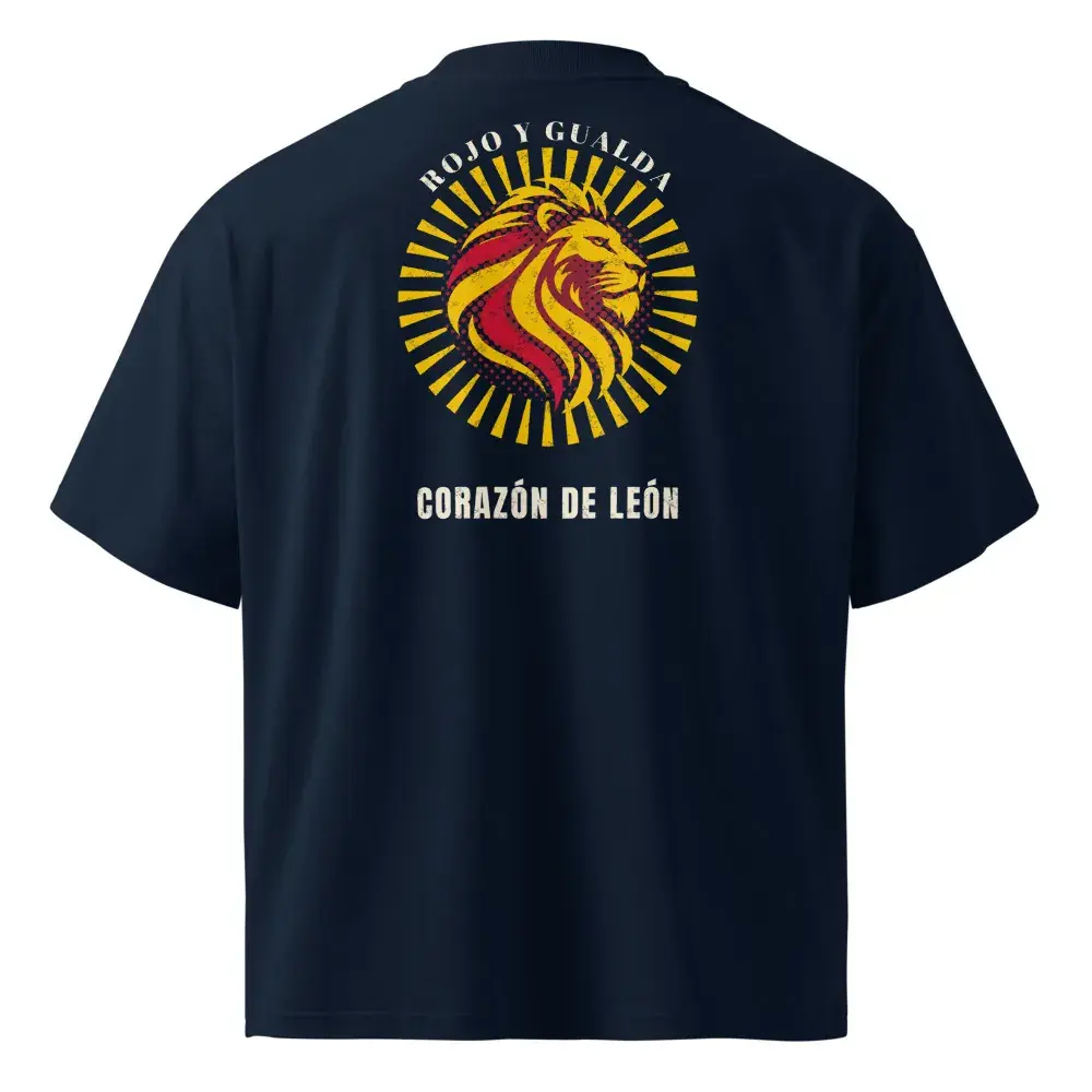 León a la Espalda · Rayos — Camiseta oversize