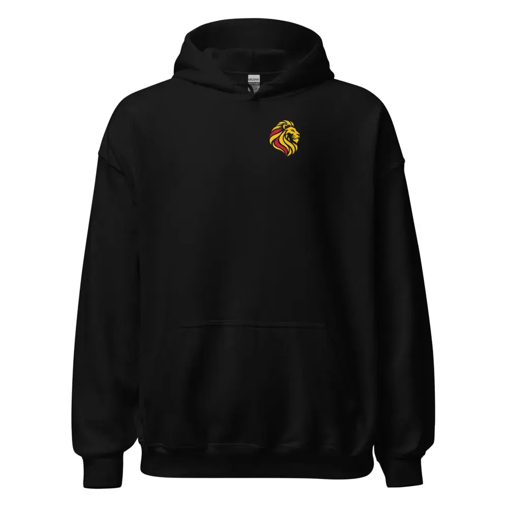 León a la Espalda · Rayos — Sudadera con capucha — Black