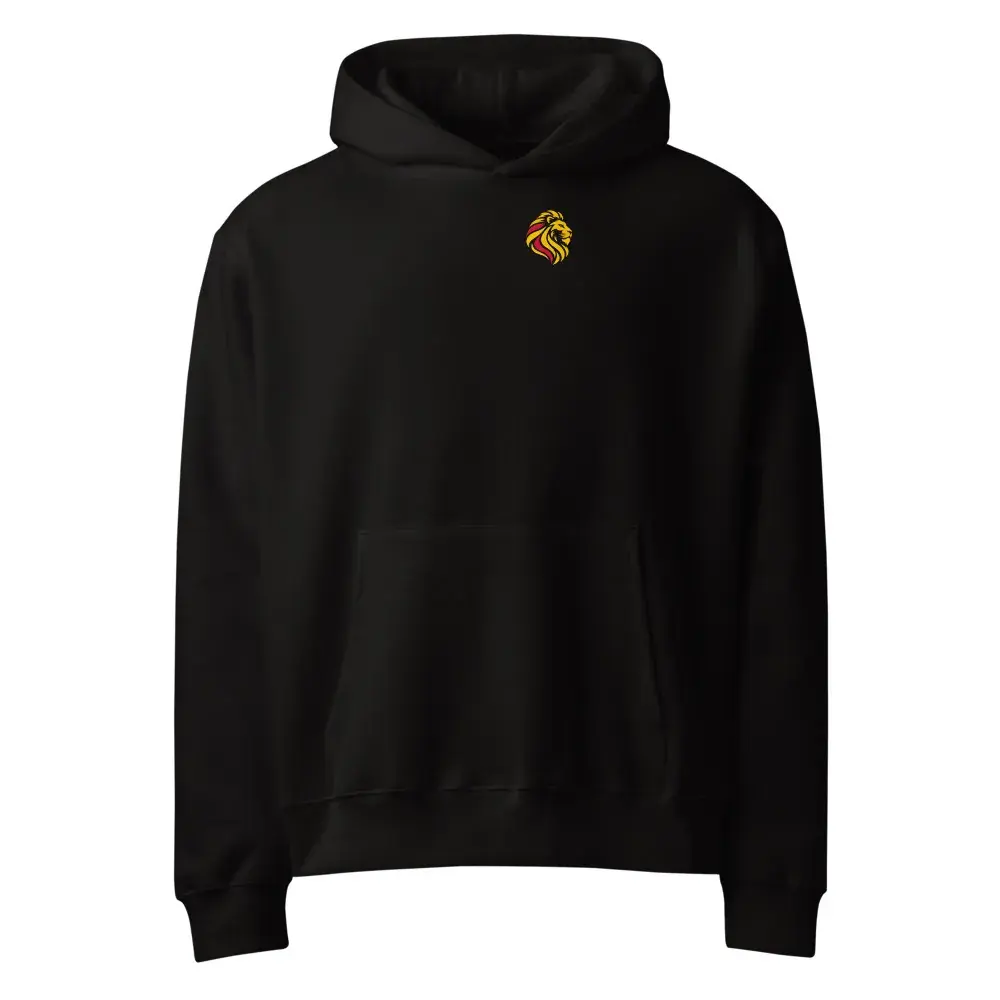 León a la Espalda · Rayos — Sudadera oversize con capucha