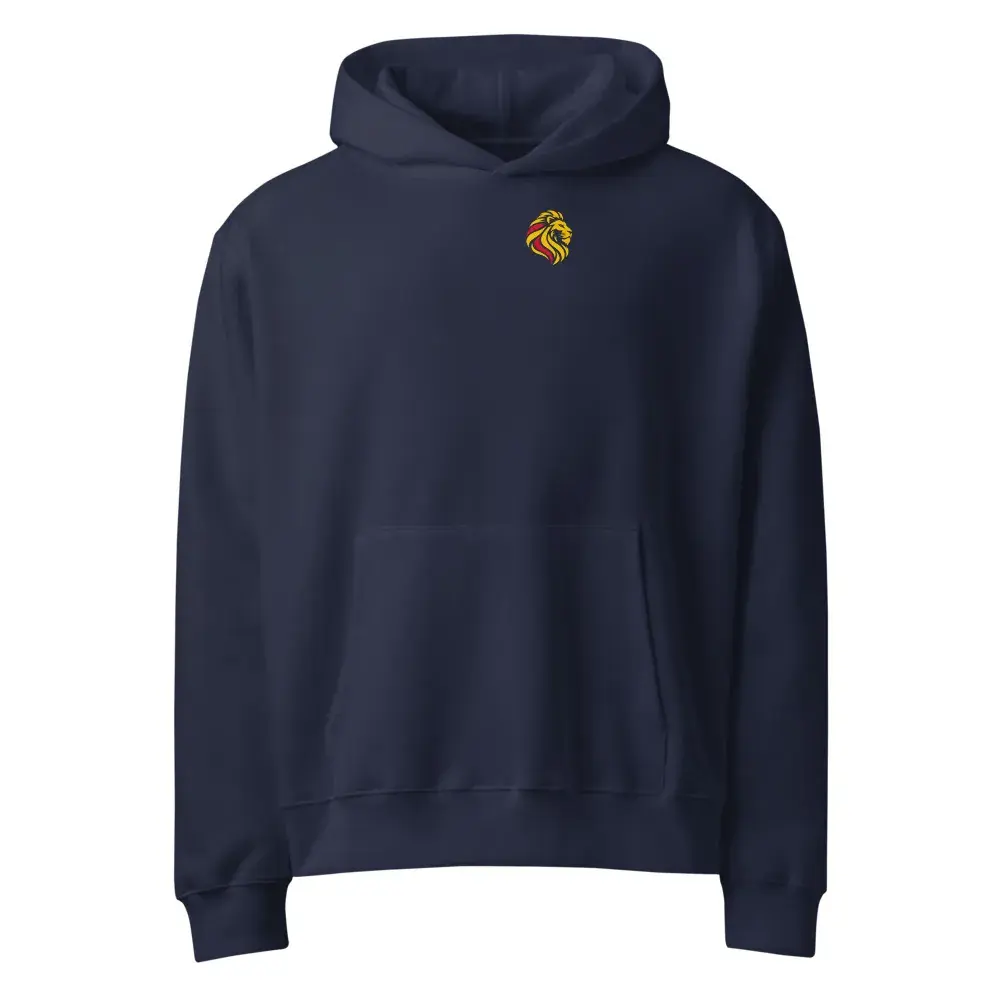 León a la Espalda · Rayos — Sudadera oversize con capucha