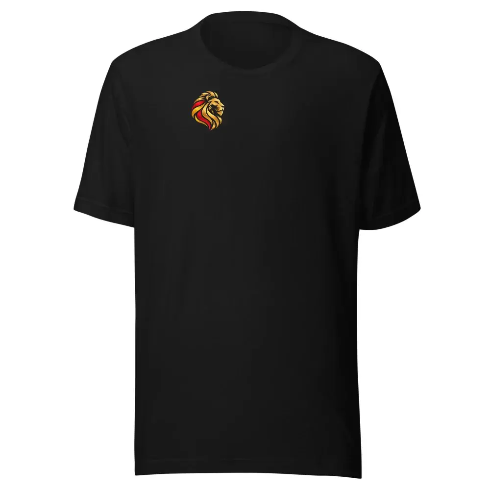 León al pecho — Camiseta — Black