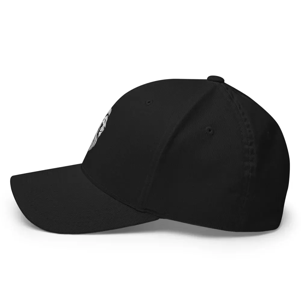 León Blanco — Gorra bordada — Black — Left