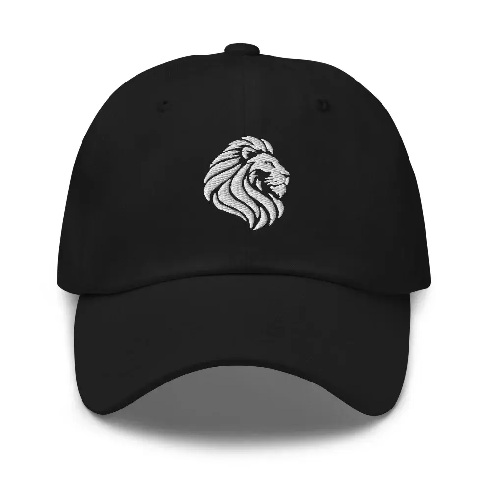 León Blanco — Gorra clásica bordada — Black