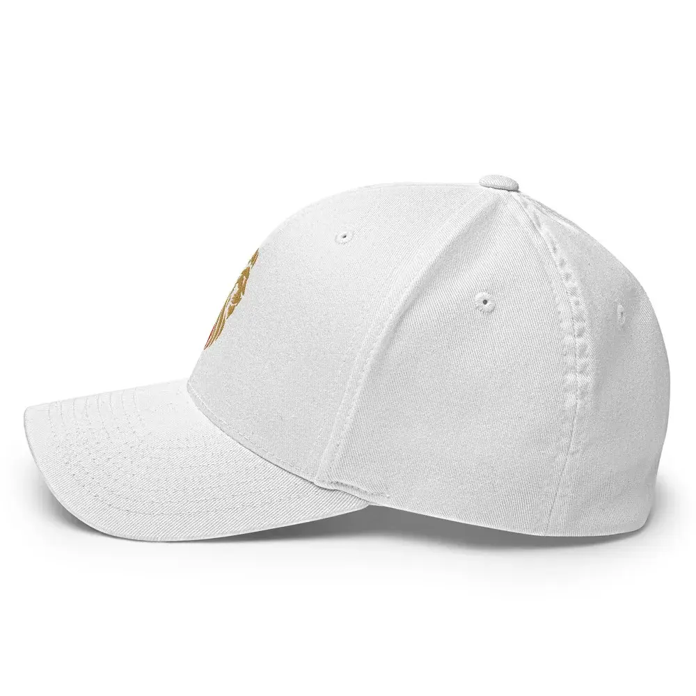 León Bordado · Claro — Gorra bordada — White — Left