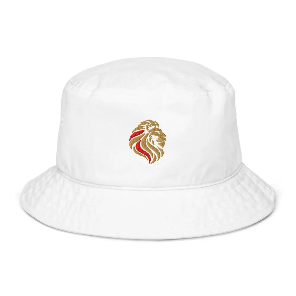 León Bordado · Claro — Gorro pescador bordado