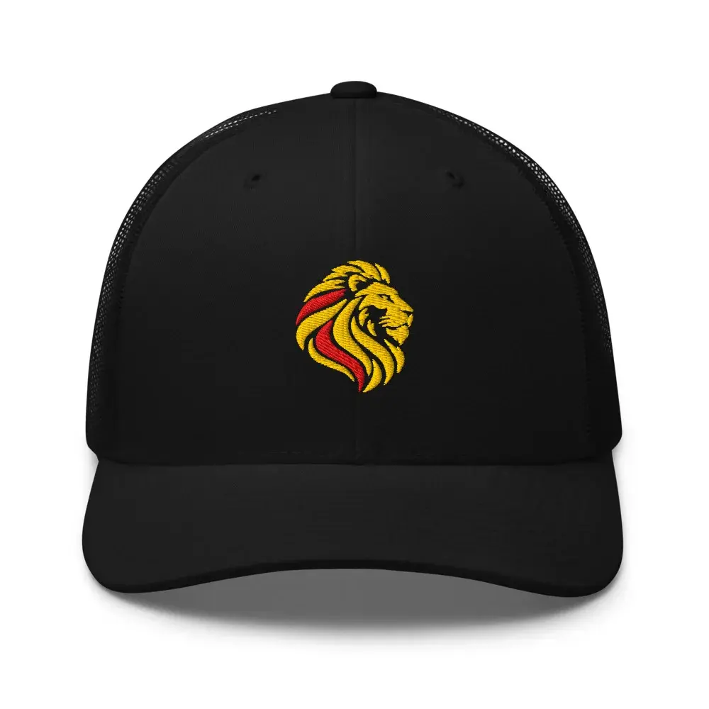 León Bordado — Gorra trucker bordada — Black