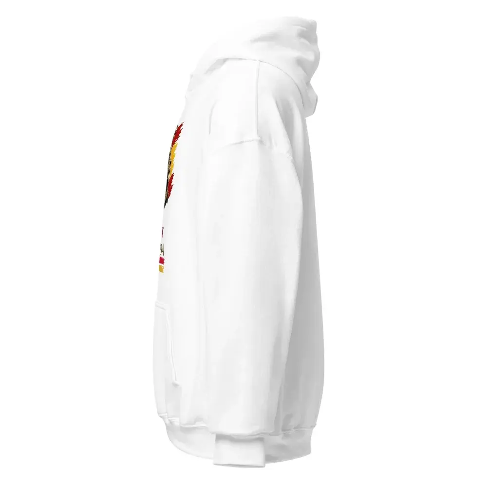 León Coronado — Sudadera con capucha — White — Left