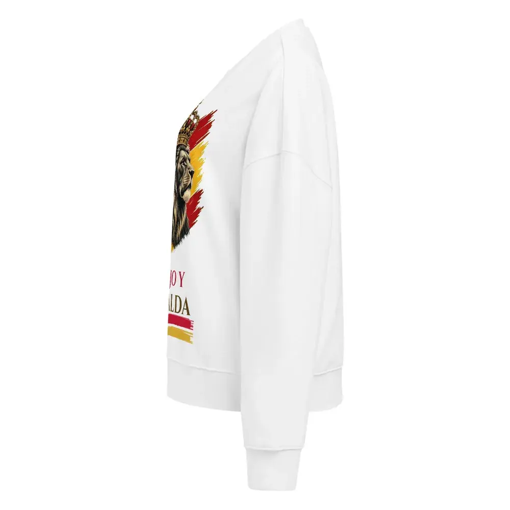 León Coronado — Sudadera de mujer — White — Left