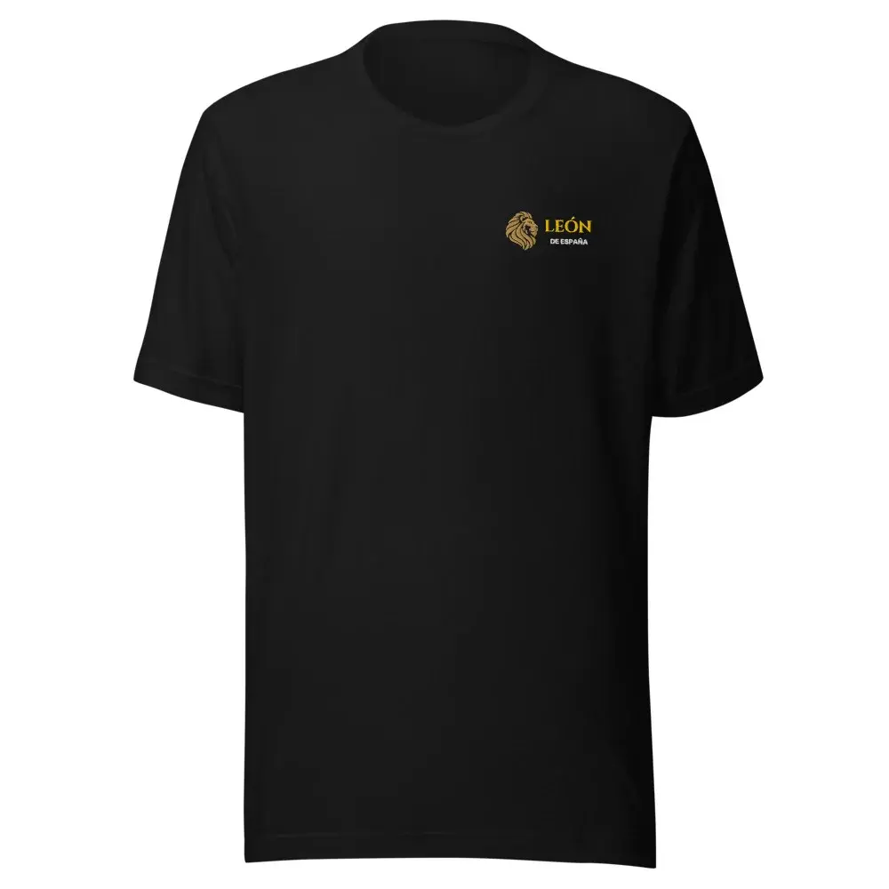 León de España · Monograma — Camiseta bordada — Black