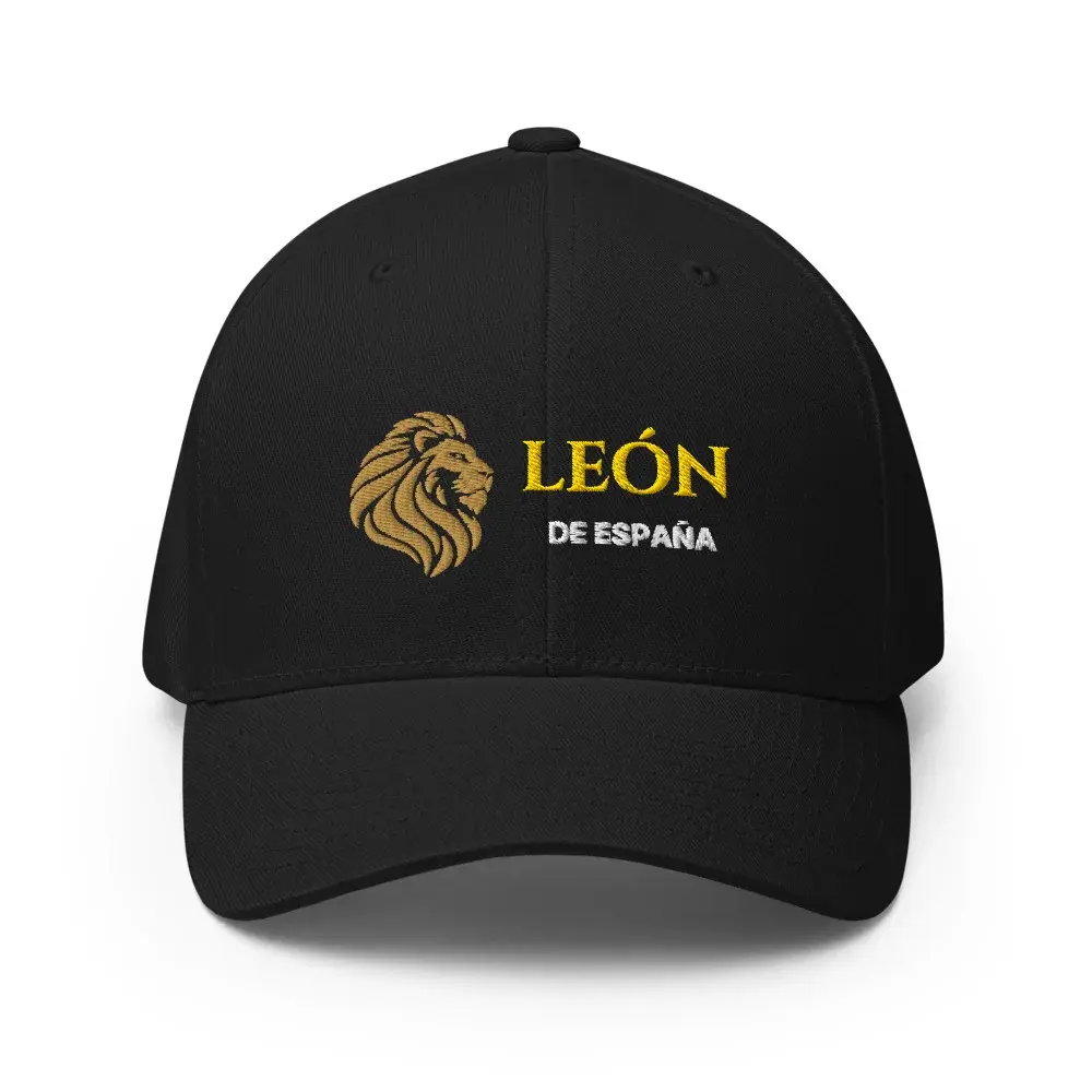 León de España · Monograma — Gorra bordada — Black