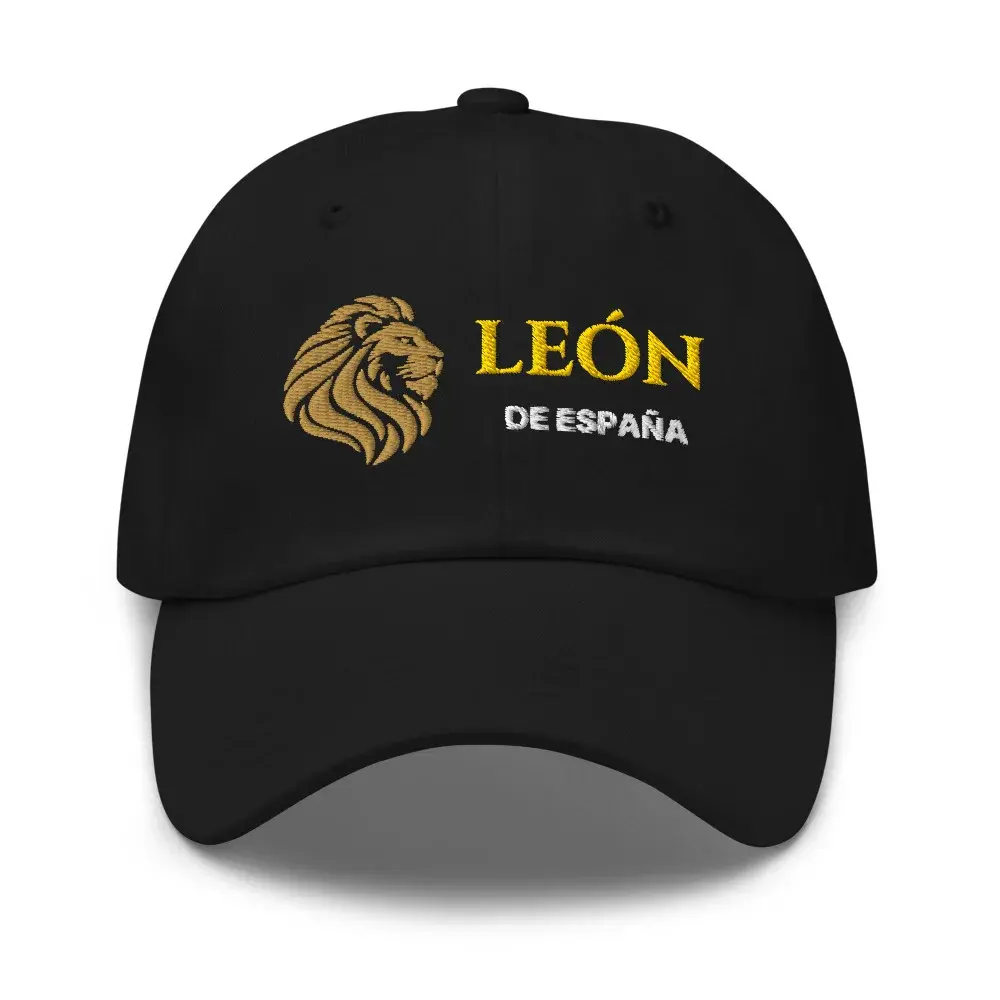 León de España · Monograma — Gorra clásica bordada — Black