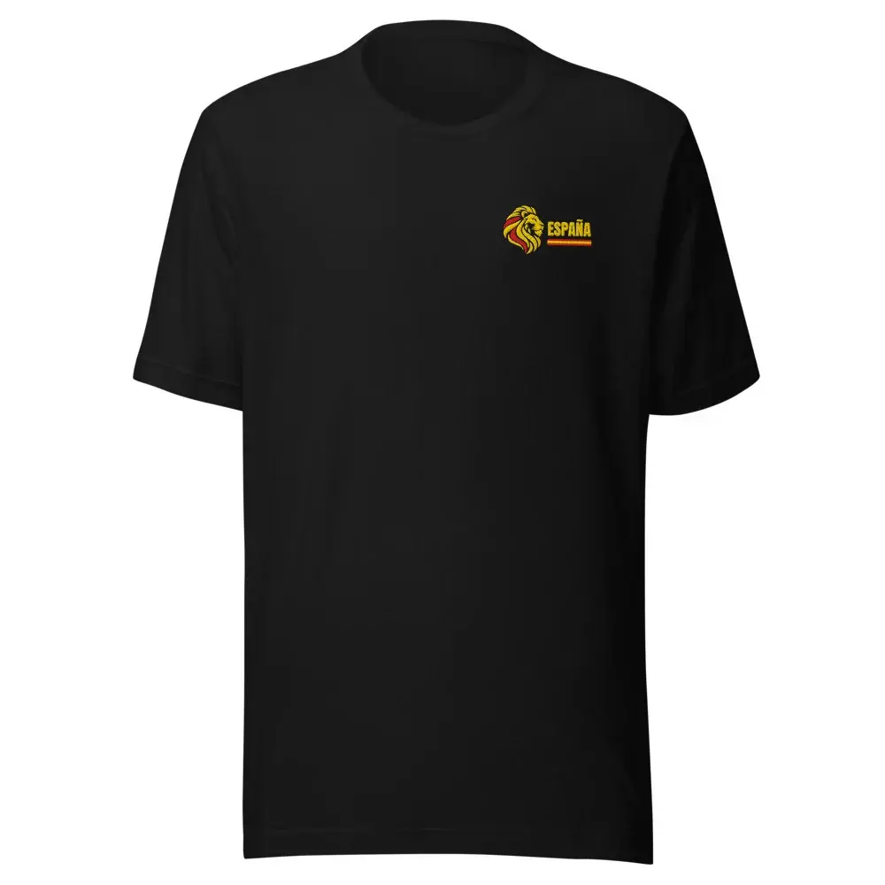 León · España — Camiseta bordada — Black
